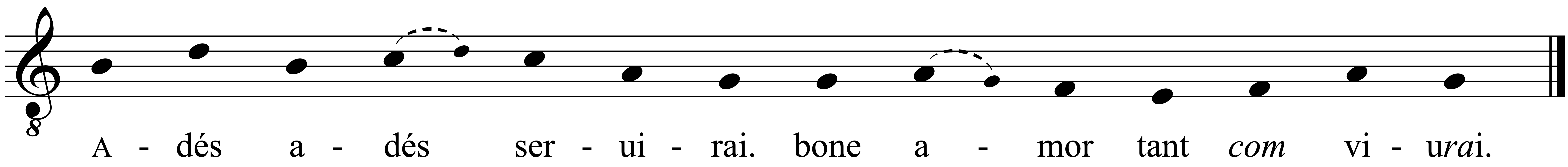 Refrain musical notation